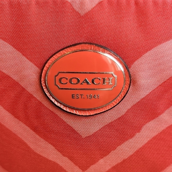 Coach 2013 Getaway Zebra Print File Bag And Pouch Bundle - Picture 3 of 12